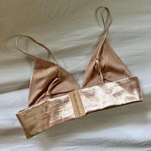 Silky Shiny Blush Bralette, Medium - Picture 9 of 12
